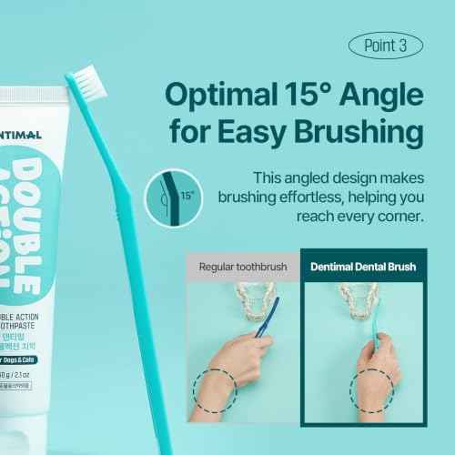 Dentimal Double Action Pet Toothbrush