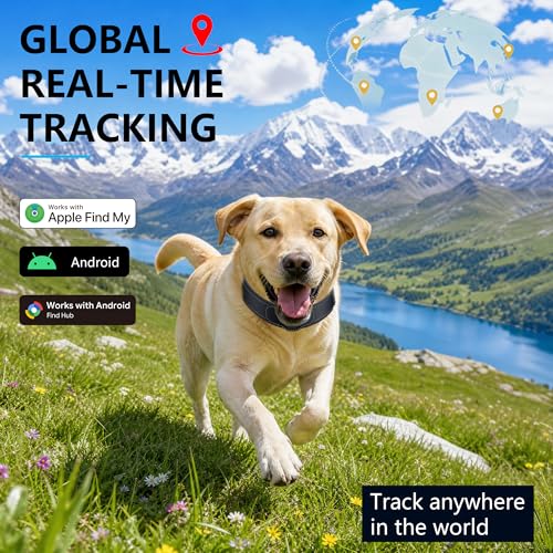GPS Tracker for Dogs (Deep Blue / S(8.5''-13''))