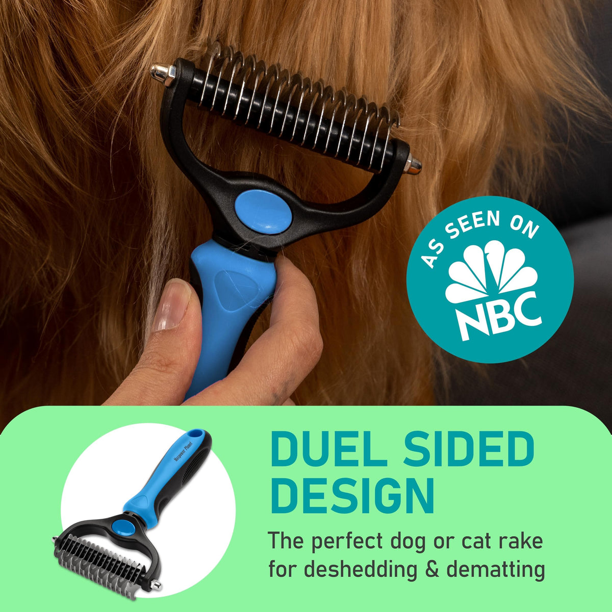 Pet Grooming Rake and Dematting Comb (C - Rake and Comb Kit (Best Value) / Large)