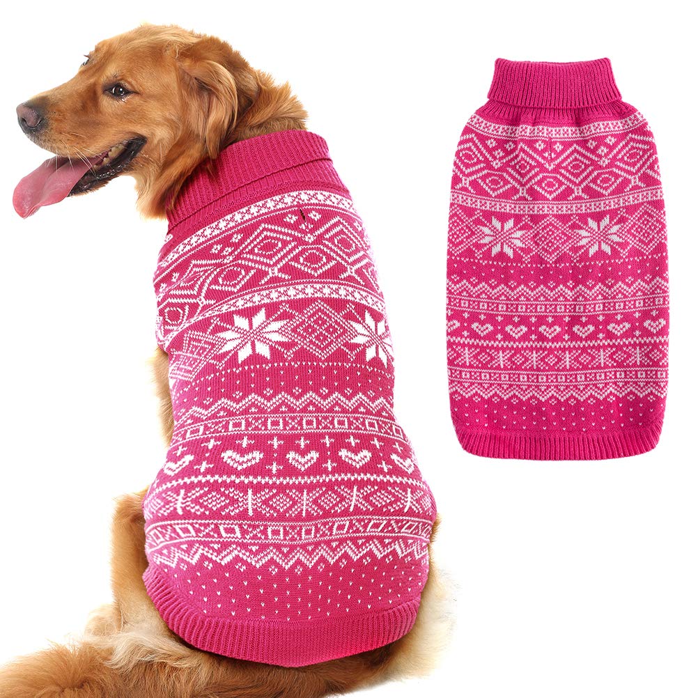 Dog Sweater Argyle (Pink / Medium)