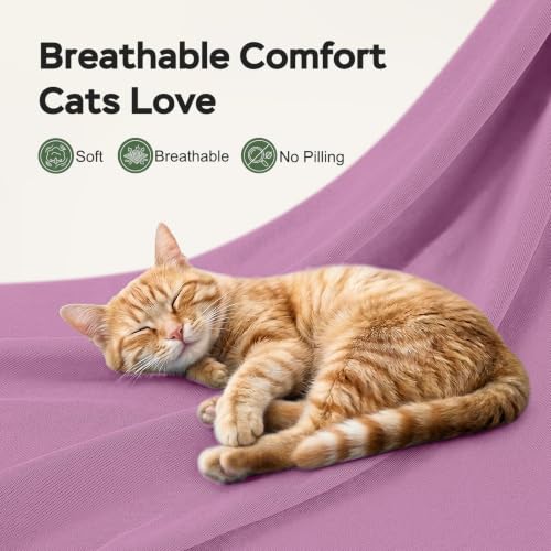 Cat Wrap for Cutting Nails (S(5-10lbs) / Pinkish Purple)