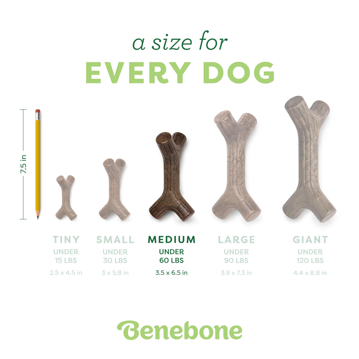 Bacon Stick Chew Toy for Aggressive Chewers (REAL Bacon / Medium)