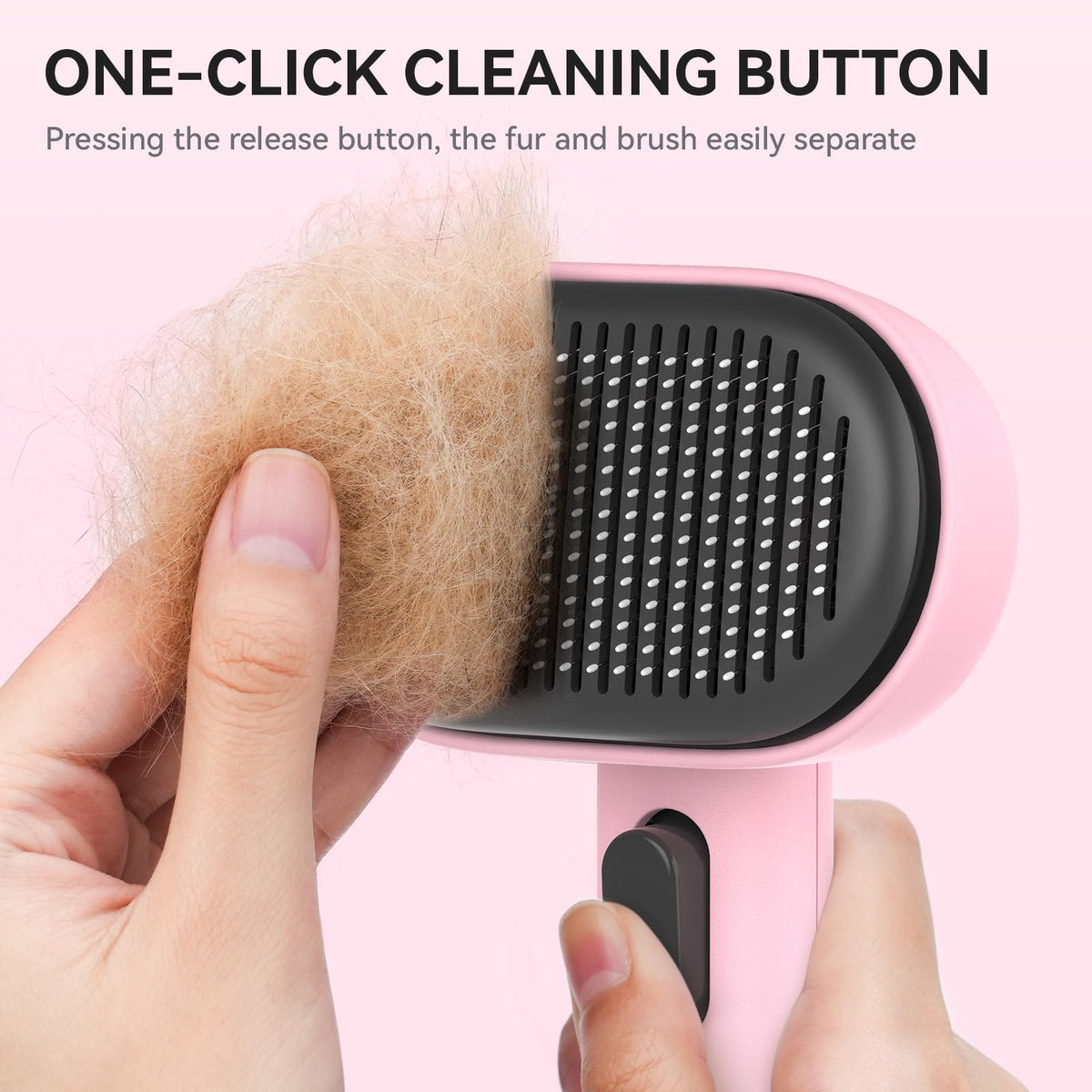 Cat Brushes for Indoor Cats (Pink)