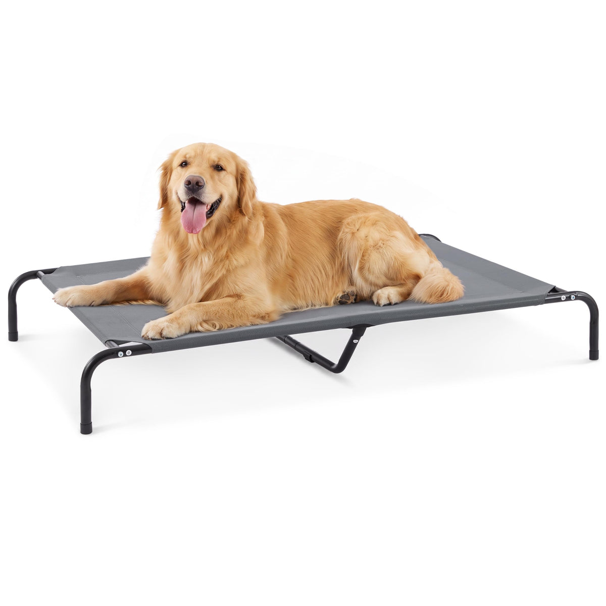 Elevated Cooling Dog Bed for Extra Large Dogs (Grey / 56.5" X 35.5" X 8")