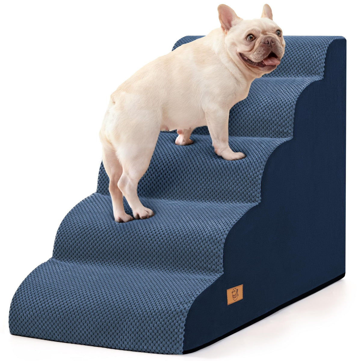 Dog Stairs for High Beds 22.4" H (Blue)