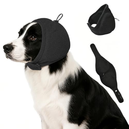 Dog Ear Cover (Dark Gray / M(Head Size:14-19",Rec. Weight 39–66 lbs))